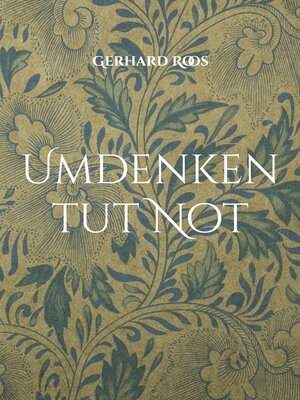 cover image of Umdenken tut Not